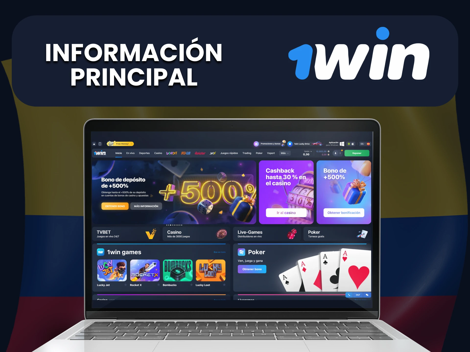 Le proporcionaremos información importante sobre 1win.