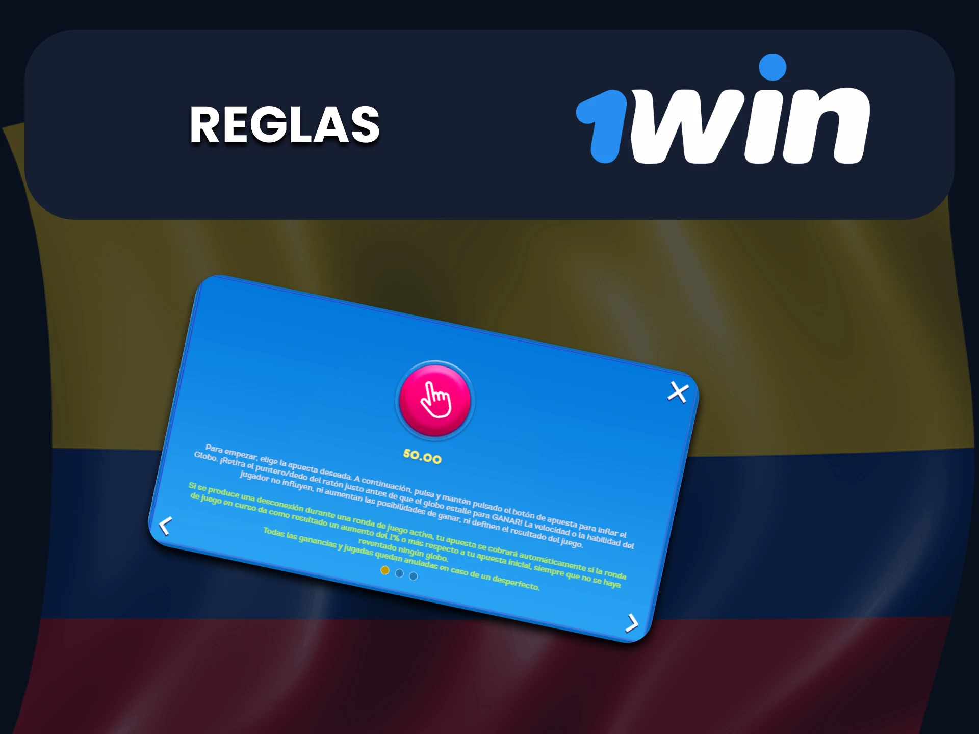 Aprende las reglas del juego del Balloon en 1Win.