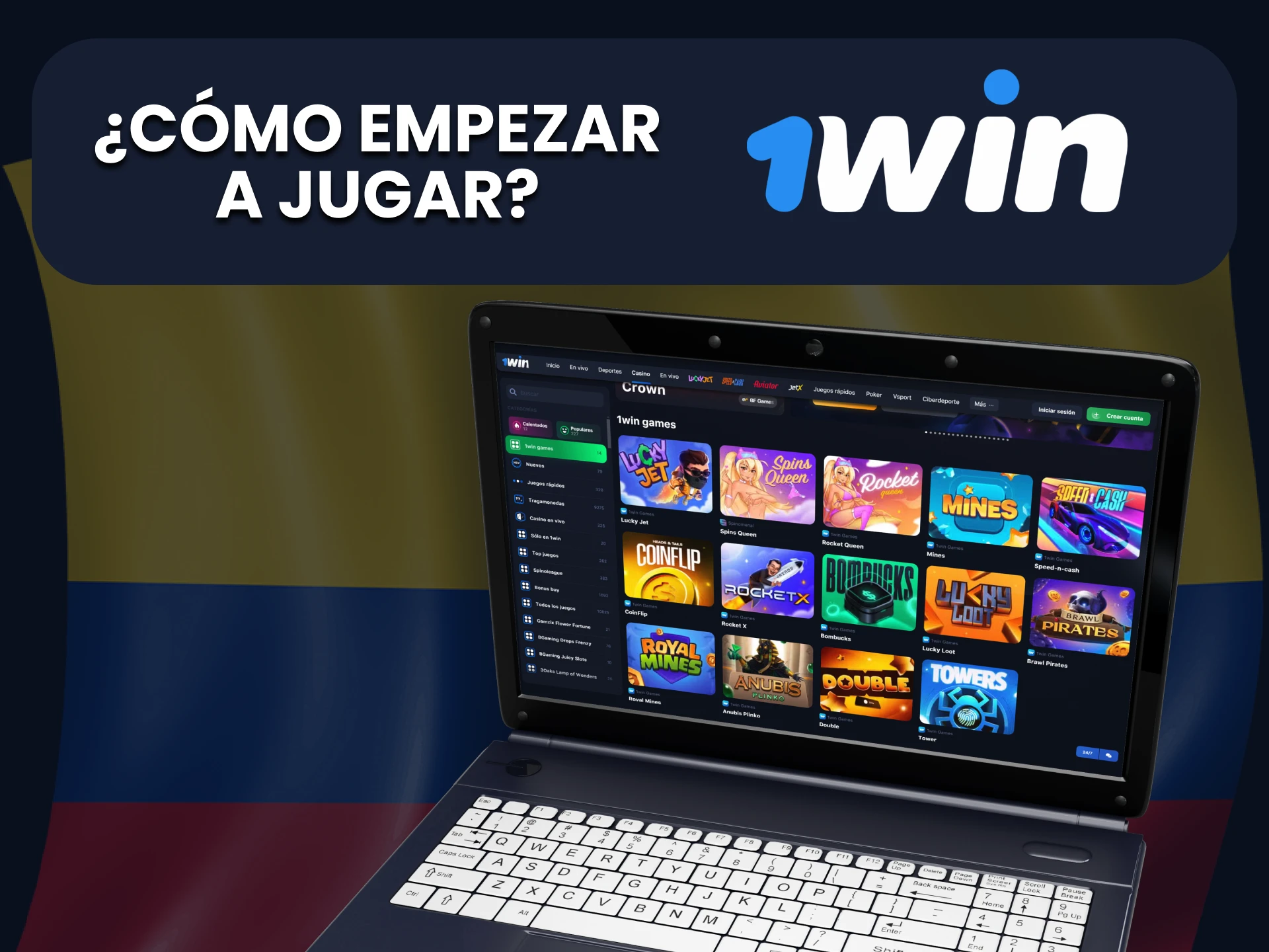 Haz un depósito y ve a la sección de casino 1Win para jugar Speed ​​and Cash.
