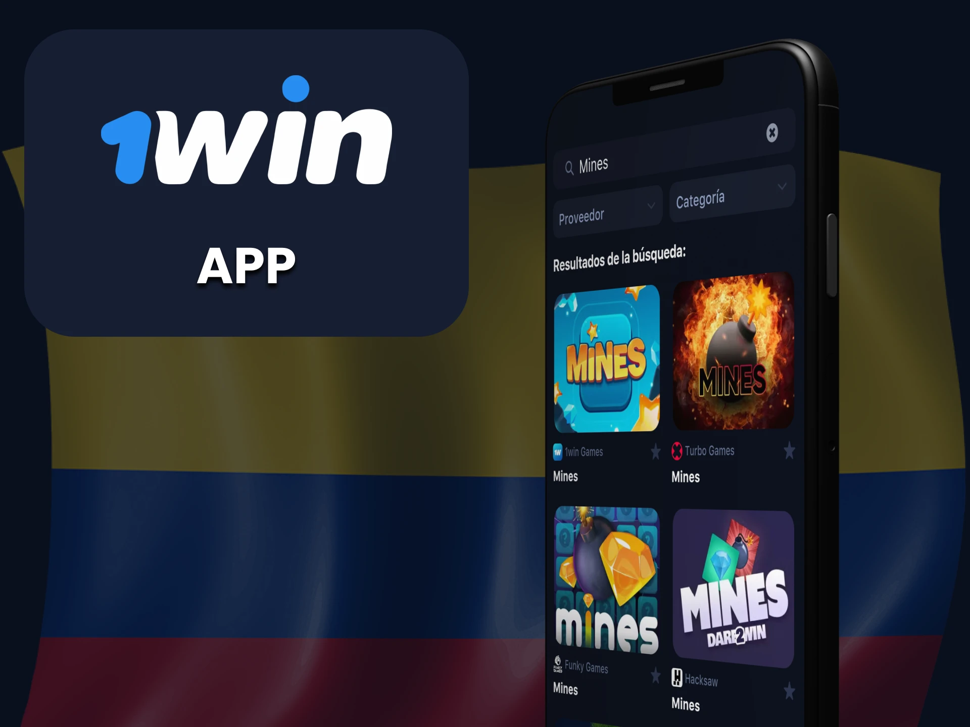 Juega Mines a través de la aplicación 1Win.