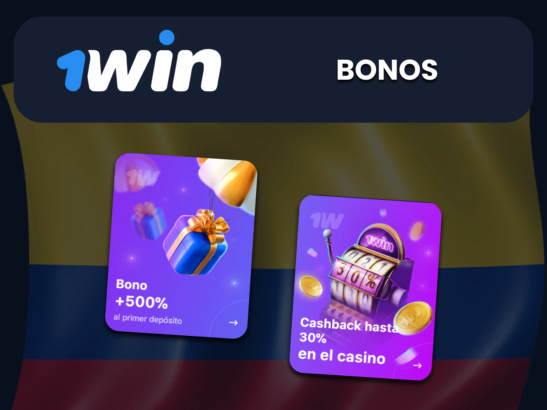 Obtenga bonificaciones para tragamonedas de 1Win.