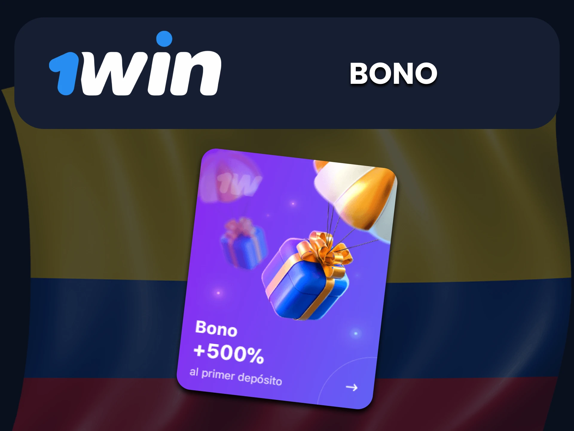 Consigue una bonificación de +500% por cuatro primeros depósitos en 1Win.