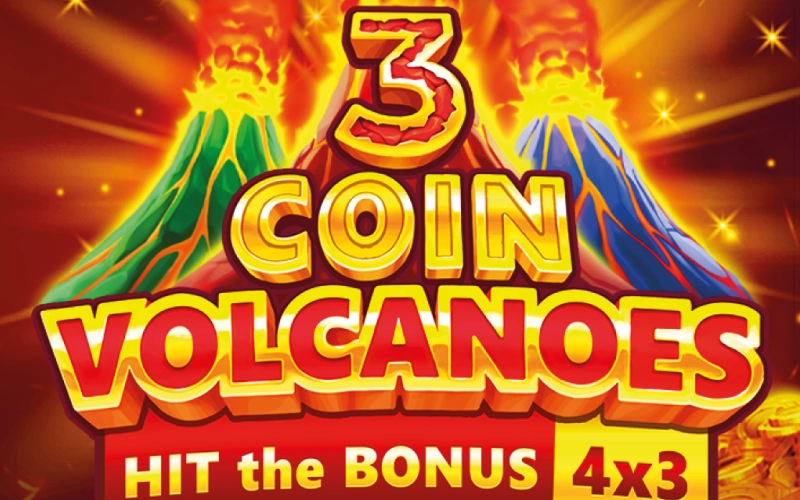 Elige la tragamonedas 3 Coin Volcanoes en casino 1win.