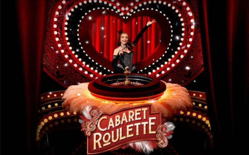 Cobra tus ganancias en el juego Cabaret Roulette del casino en línea 1win.