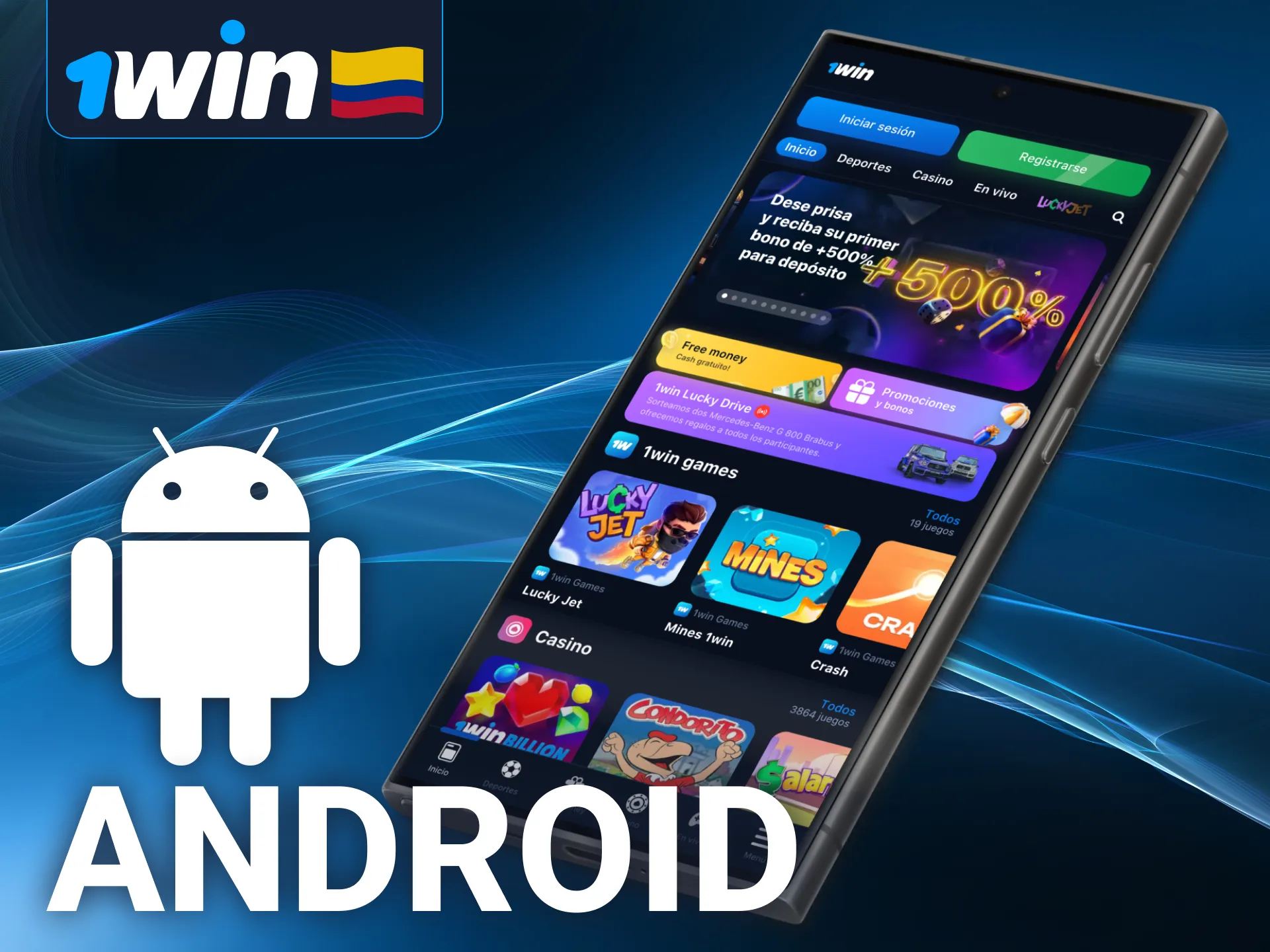 Descarga la aplicación 1win para Android.