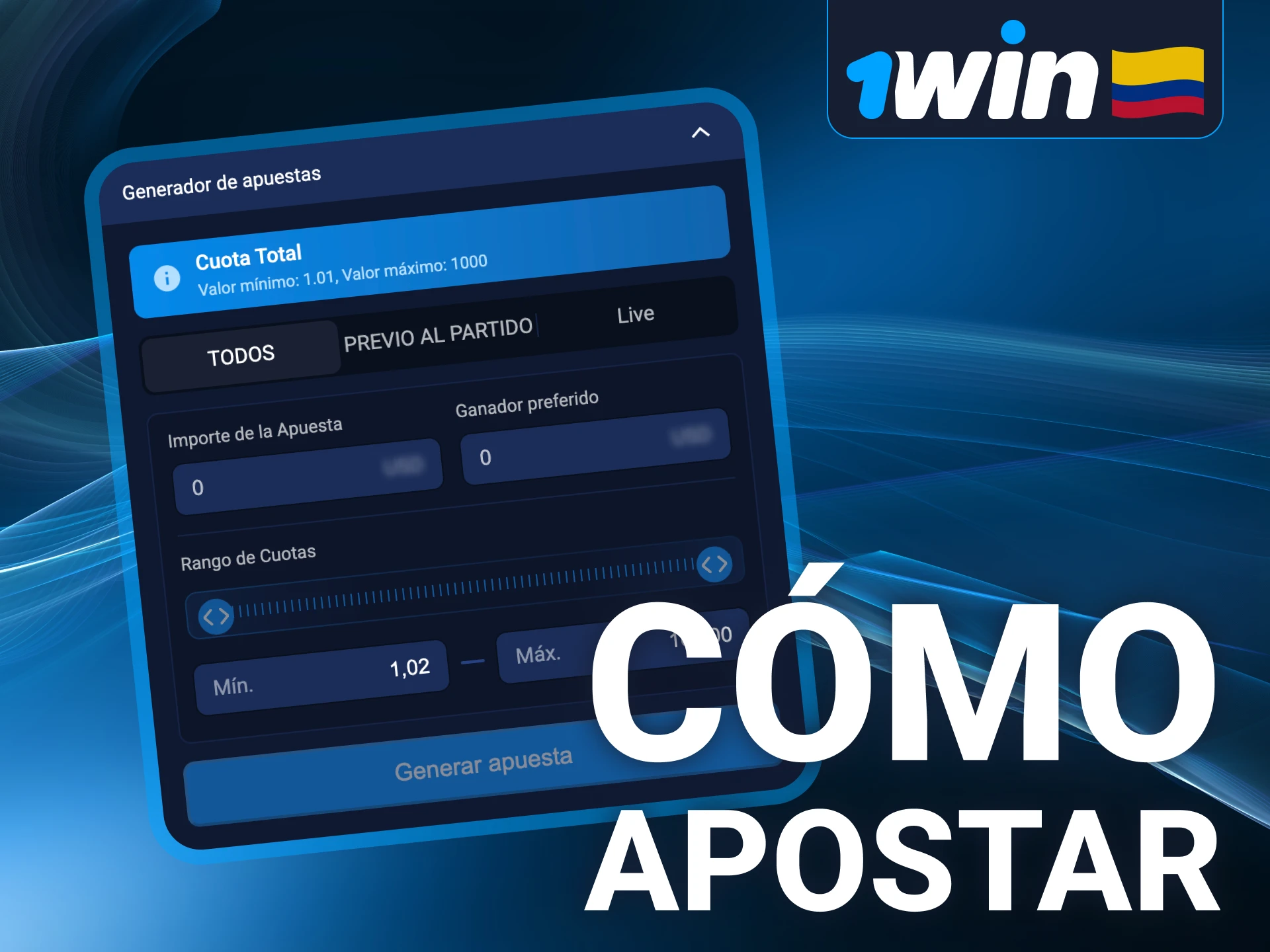 Descubra cómo realizar su primera apuesta en el sitio web de 1win.