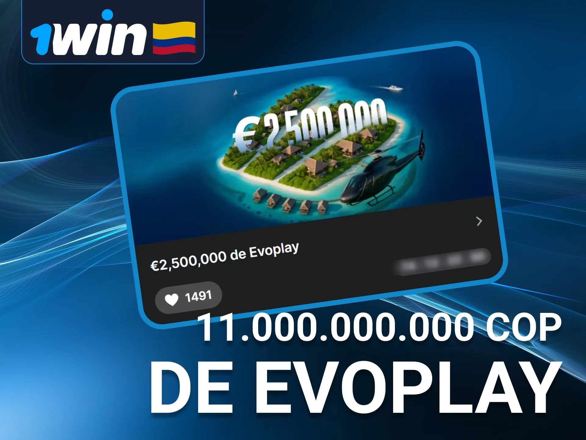 Torneo de Evoplay en 1Win Casino con premios y viaje a Maldivas.